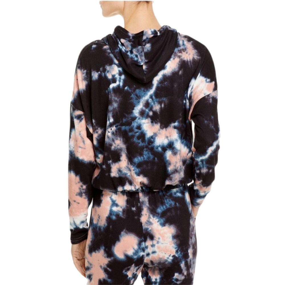 AQUA Tie Dye Crew Neck Long Sleeves Hooded Sweatshirts NWT - Picture 4 of 7